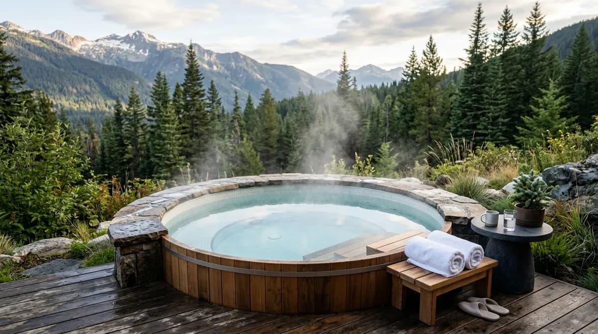 Vířivka Marimex Pure Spa HWS s tvrzenou stěnou na terase