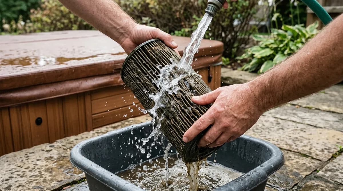 Čištění filtru vířivky